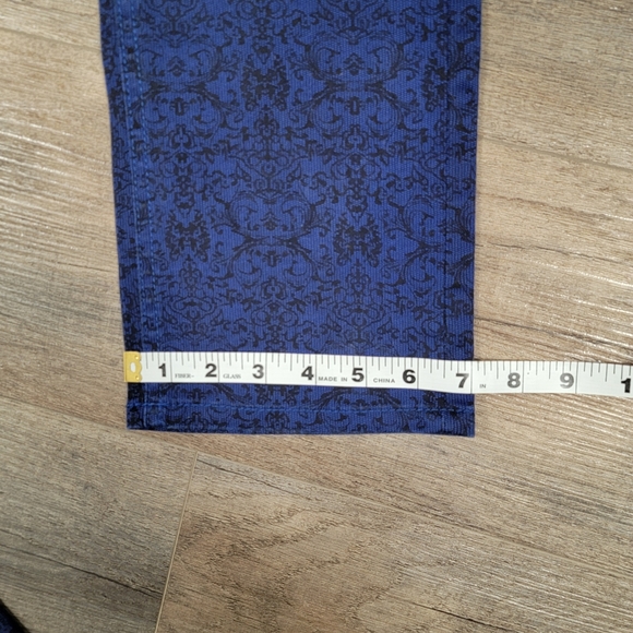 Liverpool x Paul McCartney/John Lennon Jeans Stretch Sapphire Black Lace Print 4 - Picture 8 of 10